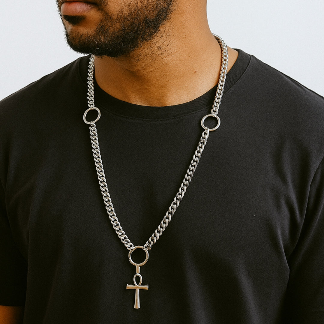 Collier Ore Ankh